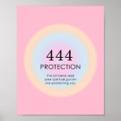 Angel Numbers Numerology 444 Protection Poster (Voorkant)