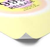 Angel Numbers Numerology betekenend 999 Let Go Poster (Hoek)