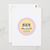 Angel Numbers Numerology Betekenis balans 888 Briefkaart (Voorkant / Achterkant)