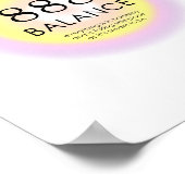 Angel Numbers Numerology Betekenis balans 888 Poster (Hoek)