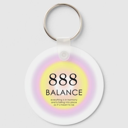 Angel Numbers Numerology Betekenis balans 888 Sleutelhanger (Voorkant)