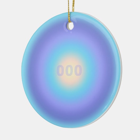 Angel-nummer 000 - Infinite groei & vers begin Keramisch Ornament (Links)