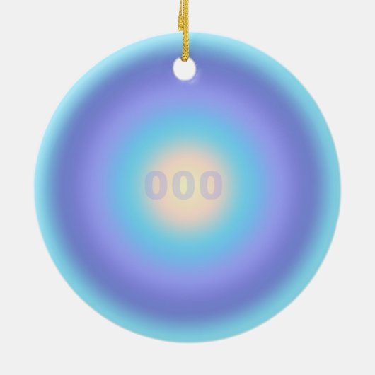 Angel-nummer 000 - Infinite groei & vers begin Keramisch Ornament (Achterkant)