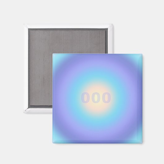 Angel-nummer 000 - Infinite groei & vers begin Magneet (Voorkant / Achterkant)