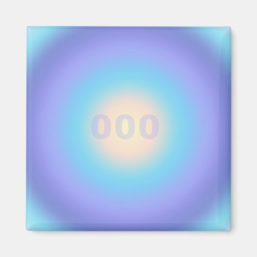 Angel-nummer 000 - Infinite groei & vers begin Magneet (Voorkant)