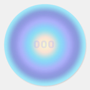 Angel-nummer 000 - Nieuwe kansen en nieuwe start Ronde Sticker