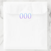 Angel-nummer 000 - Ongevoeligheid Ronde Sticker (Tas)