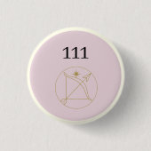 Angel-nummer 111-Button Ronde Button 3,2 Cm (Voorkant)