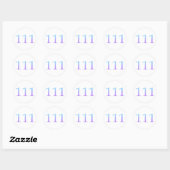 Angel nummer 111 - Intuïtie Ronde Sticker (Vel)
