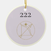 Angel-nummer 222 Keramisch Ornament (Voorkant)