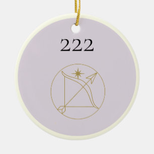 Angel-nummer 222 Keramisch Ornament