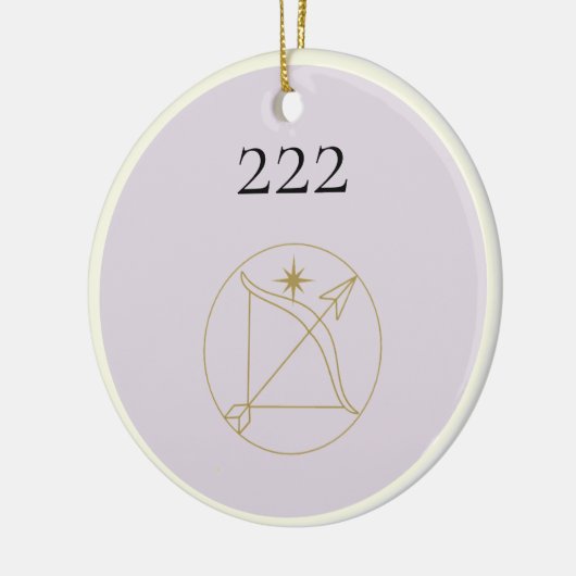 Angel-nummer 222 Keramisch Ornament (Links)