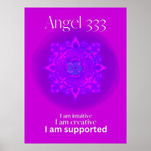 Angel-nummer 333 poster (Voorkant)