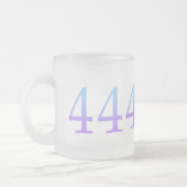 Angel-nummer 444 - Bescherming Matglas Koffiemok (Links)