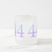 Angel-nummer 444 - Bescherming Matglas Koffiemok (Center)