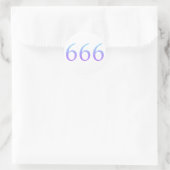 Angel-nummer 666 - Reflect Ronde Sticker (Tas)
