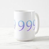 Angel-nummer 999 koffiemok (Voorkant rechts)