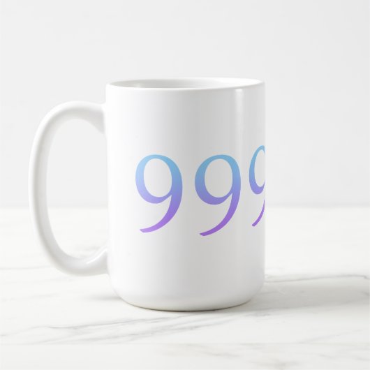 Angel-nummer 999 koffiemok (Links)