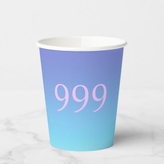 Angel-nummer 999 papieren bekers (Links)