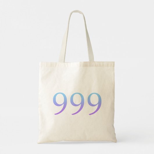 Angel-nummer 999 tote bag (Achterkant)