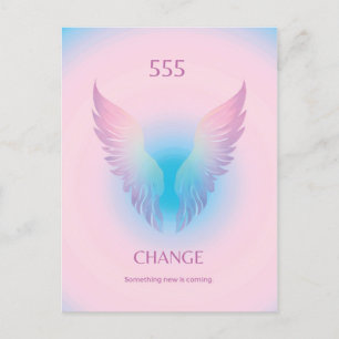 Angel Nummer AURA 555 Veranderen Briefkaart