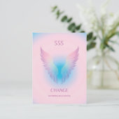 Angel Nummer AURA 555 Veranderen Briefkaart (Staand voorkant)
