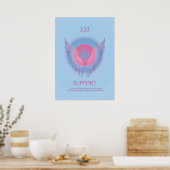 Angel Nummer AURA Poster 333 Ondersteuning (Keuken)