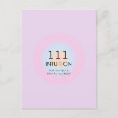 Angel Nummers 111 Intuïtie Briefkaart (Voorkant)