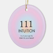 Angel Nummers 111 Intuïtie Keramisch Ornament (Links)