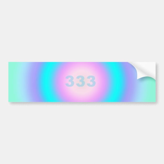 Angel-nummers 333 - Creativiteit en actie Bumpersticker (Voorkant)