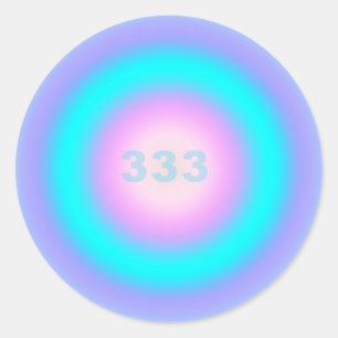 Angel-nummers 333 - Creativiteit en actie Ronde Sticker