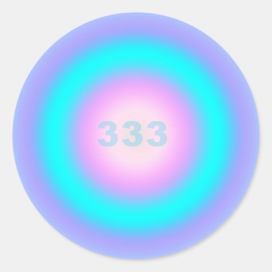 Angel-nummers 333 - Creativiteit en actie Ronde Sticker (Voorkant)