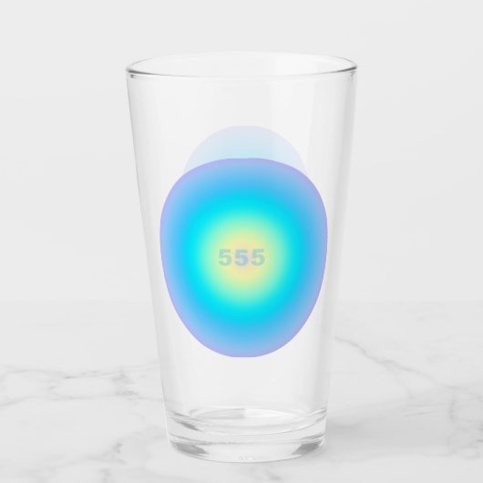 Angel Nummers 555 - Nieuw begin Glas (Voorkant)