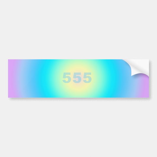 Angel-nummers 555 - Veranderingen aan de horizon Bumpersticker (Voorkant)