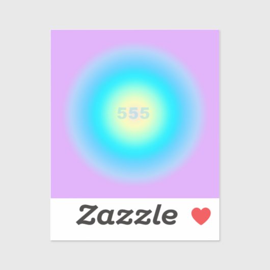 Angel-nummers 555 - Veranderingen aan de horizon Sticker (Vel)