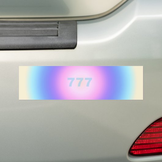 Angel-nummers 777 - Good Fortune Bumpersticker (Op auto)
