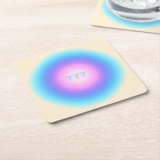 Angel-nummers 777 - Good Fortune Kartonnen Onderzetters (Schuin)