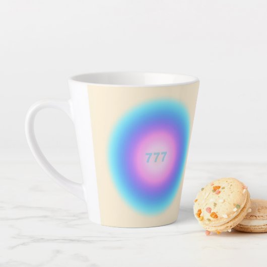 Angel-nummers 777 - Good Fortune Latte Mok (In situ)