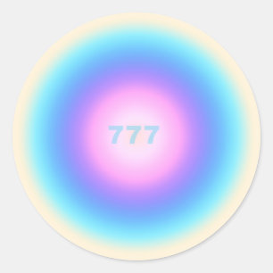 Angel-nummers 777 - Good Fortune Ronde Sticker