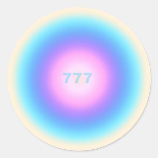 Angel-nummers 777 - Good Fortune Ronde Sticker (Voorkant)