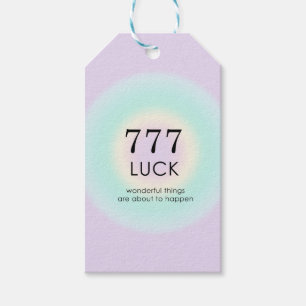 Angel Nummers 777 Luck Cadeaulabel