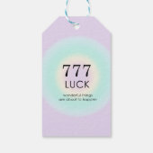 Angel Nummers 777 Luck Cadeaulabel (Achterkant)