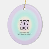 Angel Nummers 777 Luck Keramisch Ornament (Links)