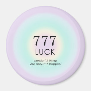 Angel Nummers 777 Luck Magneet