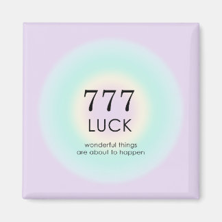Angel Nummers 777 Luck Magneet