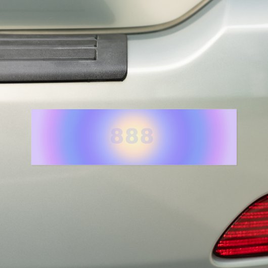 Angel-nummers 888 - op het juiste pad bumpersticker (Op auto)