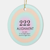 Angel Nummers Numerieke 222 Groepering Motivation Keramisch Ornament (Links)