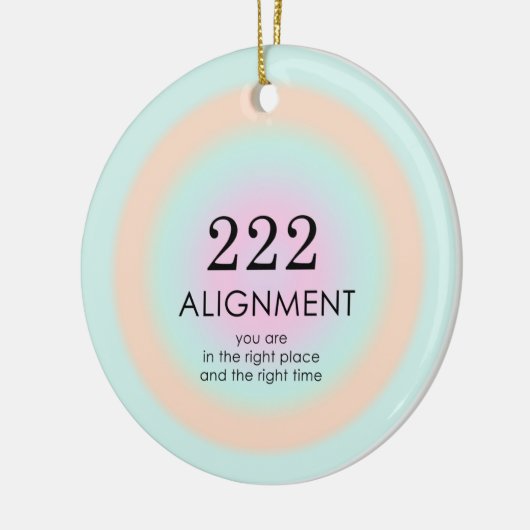 Angel Nummers Numerieke 222 Groepering Motivation Keramisch Ornament (Links)