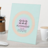 Angel Nummers Numerieke 222 Groepering Motivation Reclamebord Met Voetstuk (Insitu)