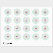 Angel Nummers Numerieke 222 Groepering Motivation Ronde Sticker (Vel)